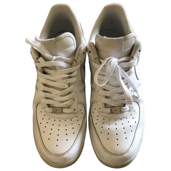 Nike White Air Force 1 ’07 315122-111 Mens Size 12 Sneakers Shoes Low - Picture 3 of 9